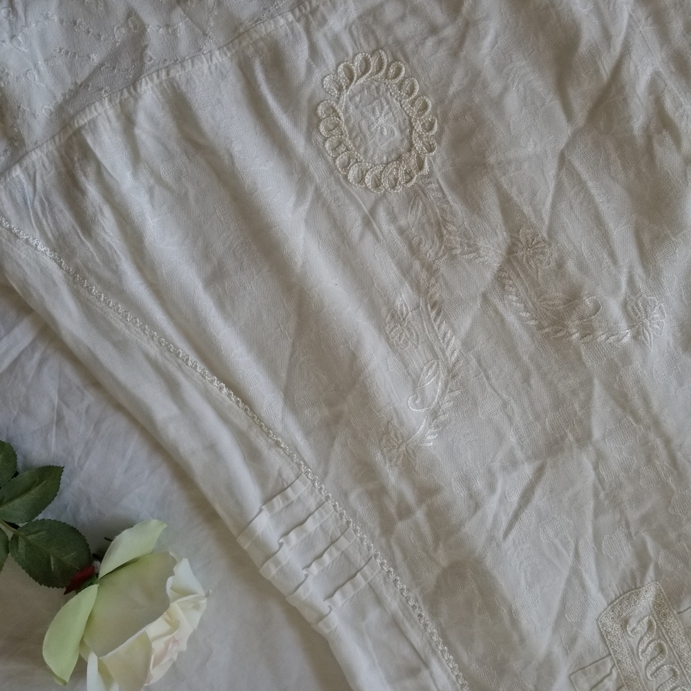 White boho cottage dream dress K7 - Picture 4 of 16